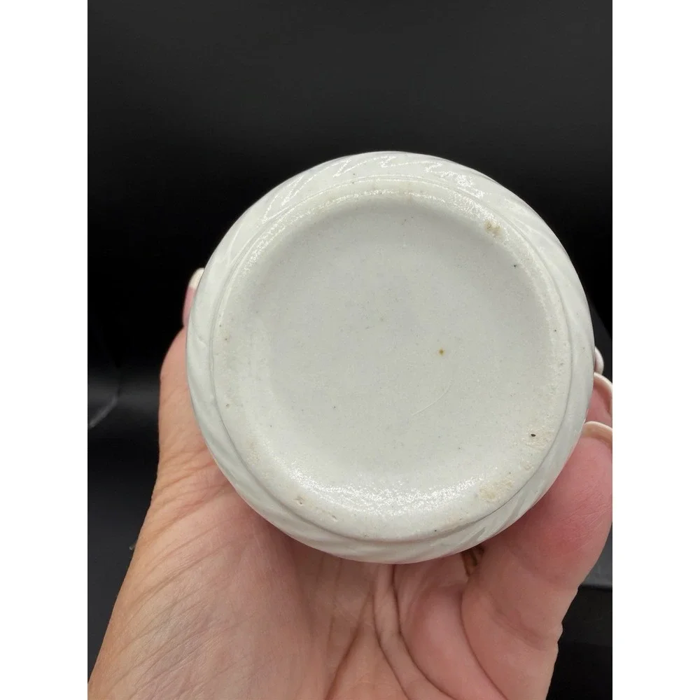 🌸💙 Vintage White Porcelain Blue Morning Glory Flower Vase – 5